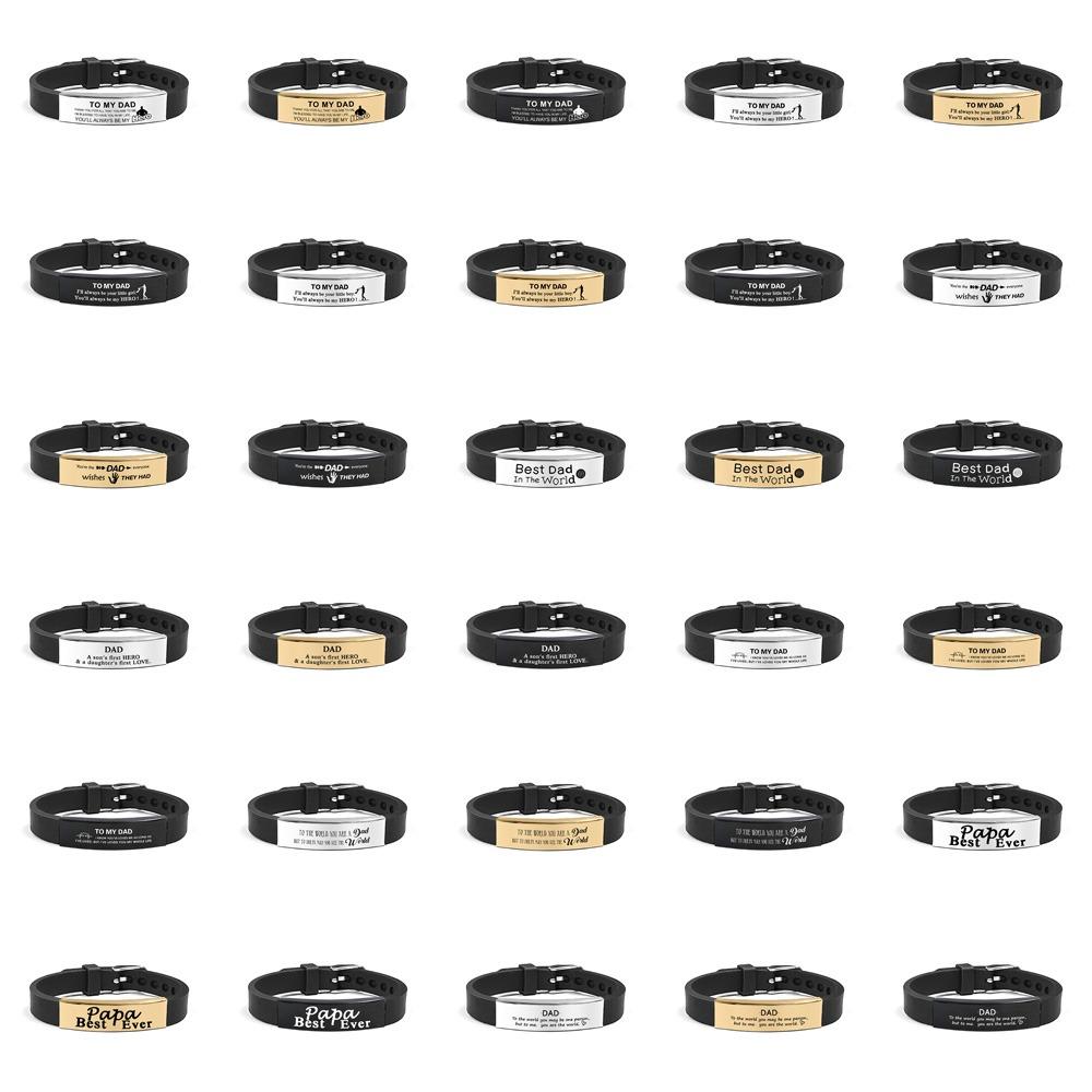 Stainless Steel Family Bracelets Father's Day Gifts Bracelet for Father Father Gifts