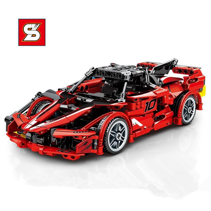 

SZ Механический Ураган 8155 Mercedes-Benz Спортивный Автомобиль Детская Головоломка Сборка Головоломок Строительные Блоки Из Мелких Частиц