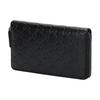 Gucci Long Logo Embossed Zipper Leather Wallet Clutch Handbag Men Wallets Black 307987-CWC1R-1000
