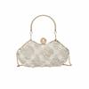 Luxury Polyester Lace Flower Bag Lace Flower Banquet Bag Clutch Handbag Women
