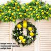 3/5pcs Artificial Lemon Branches with Eucalyptus Leaves - Faux Yellow Lemon Stems for Kitchen Table Centerpiece And Home Decor