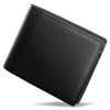 [ecoofee] Men's Bi-fold Wallet, Genuine Leather, Compact, RFID Skimming Prevention, Thin, Large Capacity, Foldable Wallet, Popular Brand, Men's, Gentl