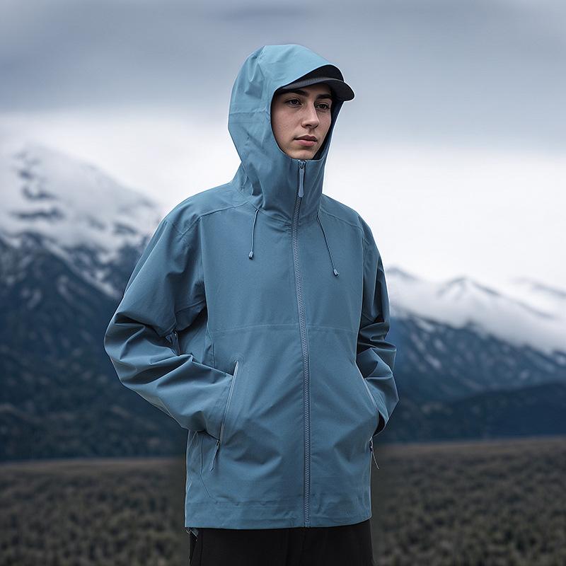 Nouvelle veste hardshell d'alpinisme d'extérieur pour homme, tissu triple épreuve, tendance mode, multicolore en option, manteau de couple