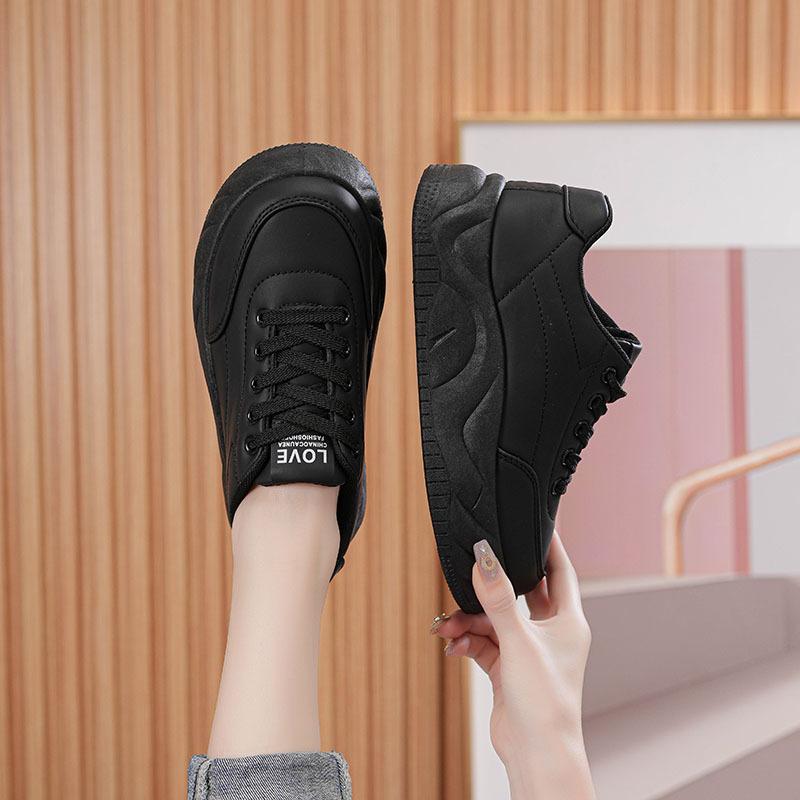 Spring new muffin thick-soled bread shoes casual soft-soled lightweight board shoes W