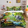 Wildlife Jungle Adventure Set Exquisite Three-Piece Bedding Set Gift For Kids And Adults