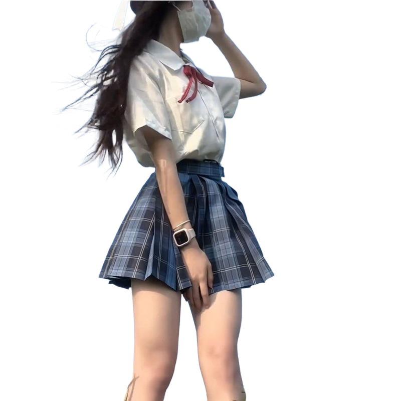 Ju Jingyi Style College Short Sleeve White Shirt for Women