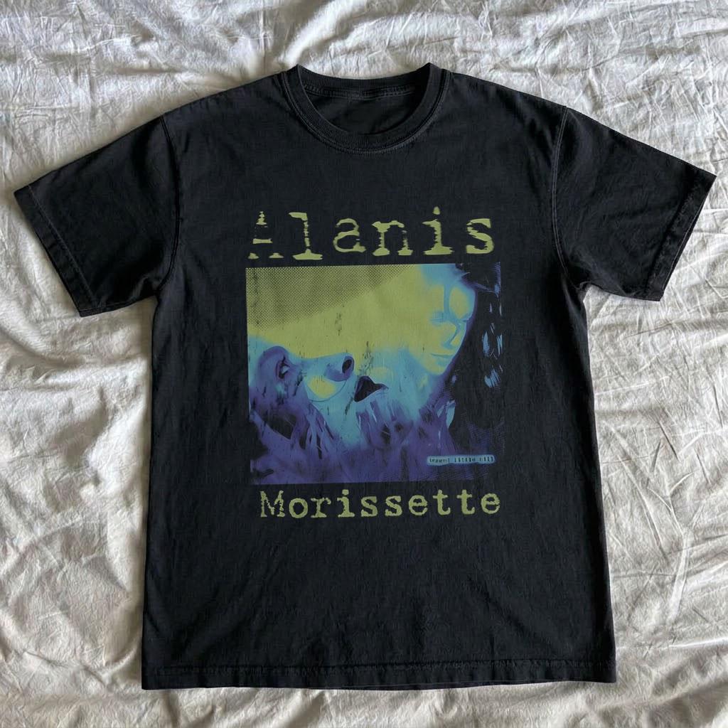 Grafik-T-Shirt Alanis Morissette T-Shirt Vintage 90er Retro Rock Unisex Farben
