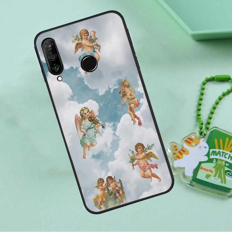 Renaissance Angels In Sky For Huawei Nova Y90 Y70 Y60 Y61 Y91 Y72 9 10 SE 12i 12s 11i 5T P60 Pro P20 P30 P40 Lite Case