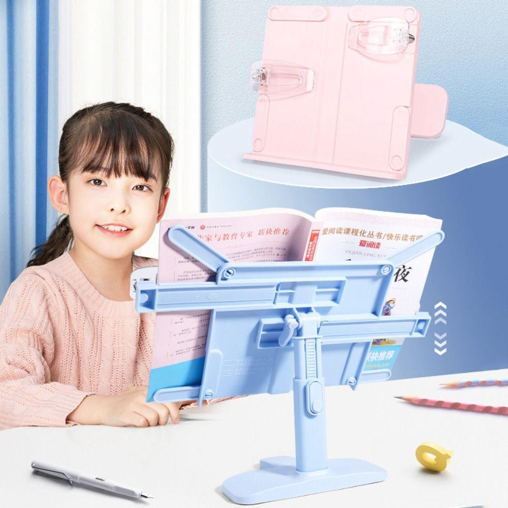 Adjustable Angle Height Desk Books Stand Folding Children Reading Rack  Music Score