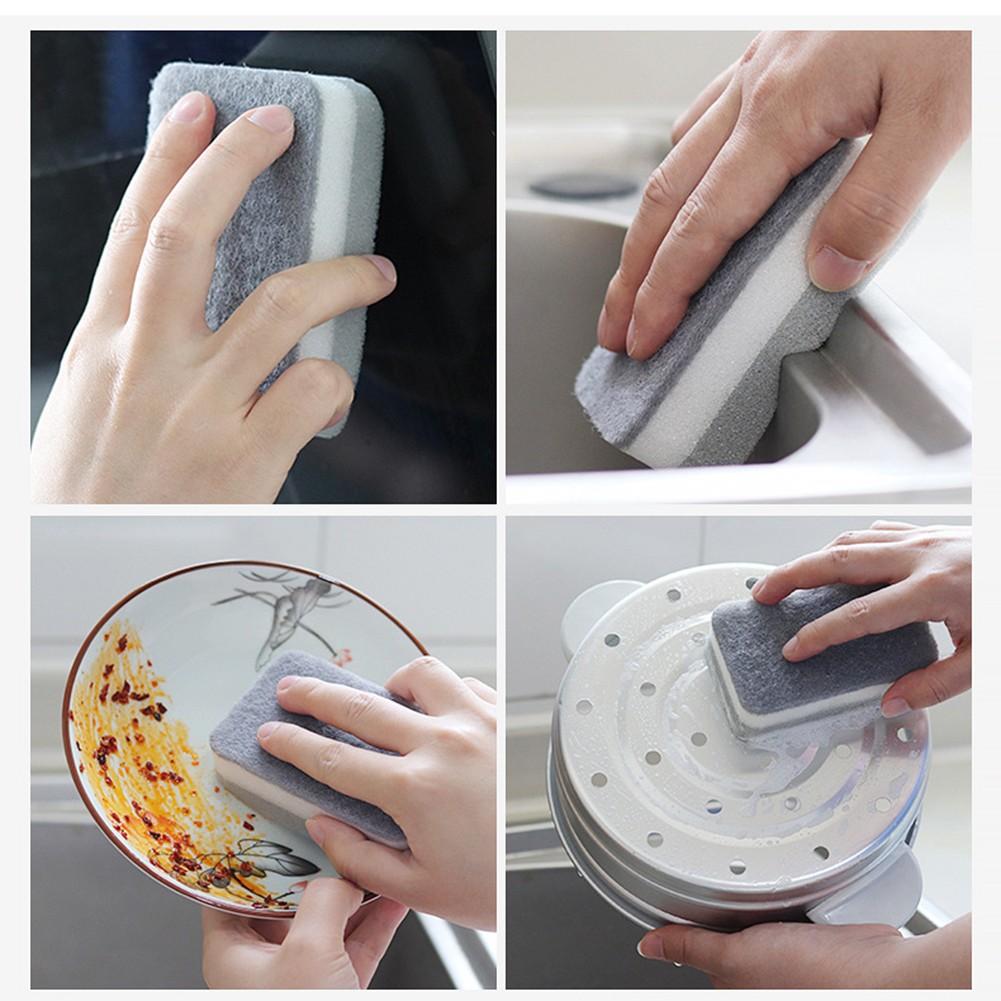 Dishwashing Sponge In Grey White for Home For Kitchen Tasks