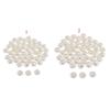 Vita Pärlskankknappar 10mm 11mm DIY Klädsömnads Knappar för Handgjorda Kläder Smycken Scrapbooking