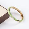 Traditional Vintage Cloisonne Bangle Enamel Women's Hand Bracelet Fashion Flower Bangle  Girls