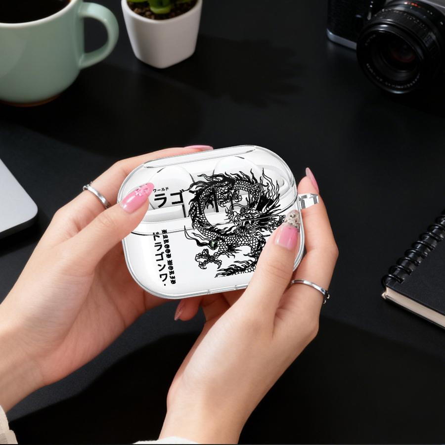 Hülle Für Samsung Galaxy Buds 4Pro 2 2Pro 3 FE 3Pro 4 Pro Live Klare Kopfhörerhüllen Abdeckung Mit Haken Die Welt der Drachenkunst
