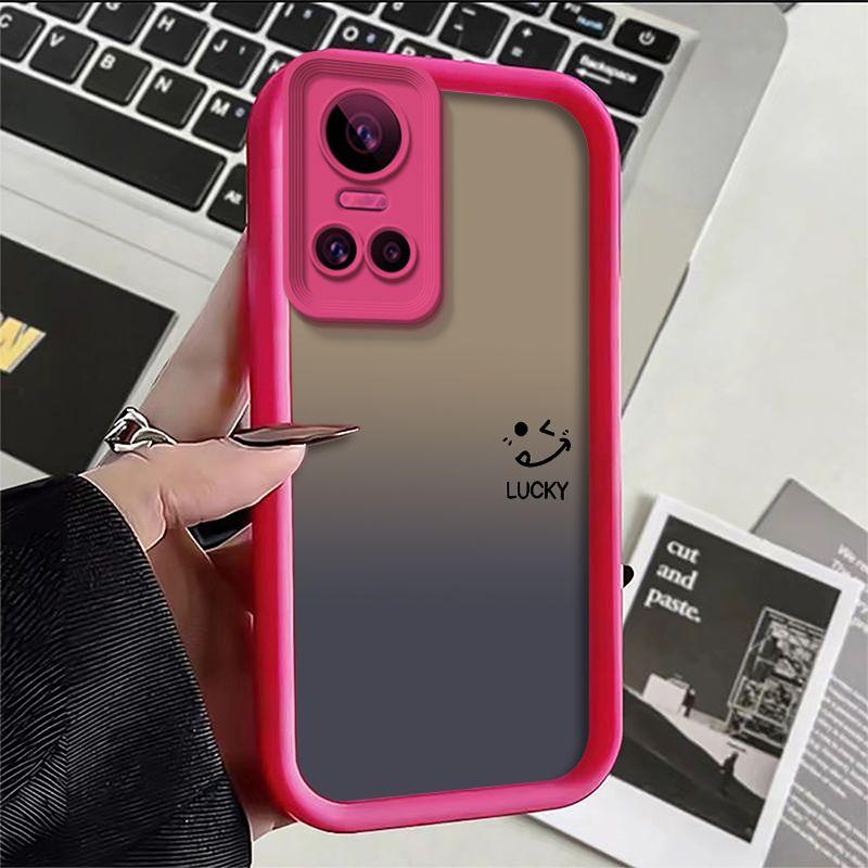 Simple Smiley Face Suitable for Realmegtneo3 Mobile Phone Case Matte Straight Edge