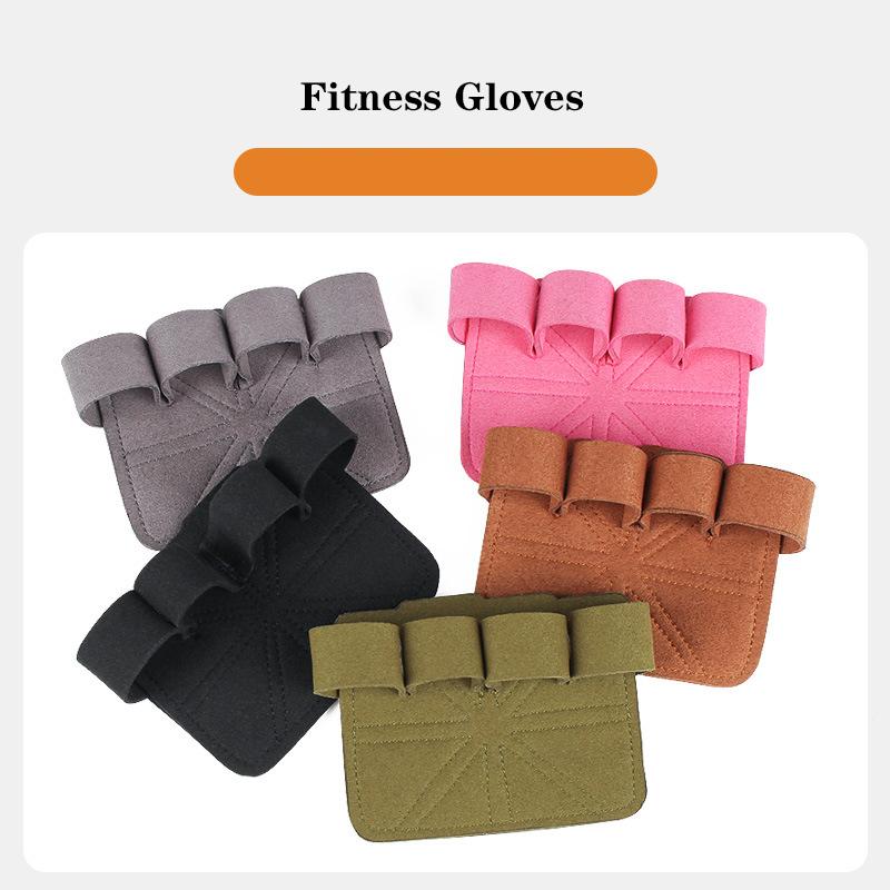 Leather Weight Training Gloves for Women Palm Protection Fitness Exercise Grip Pull Up Workout Gym Gloves