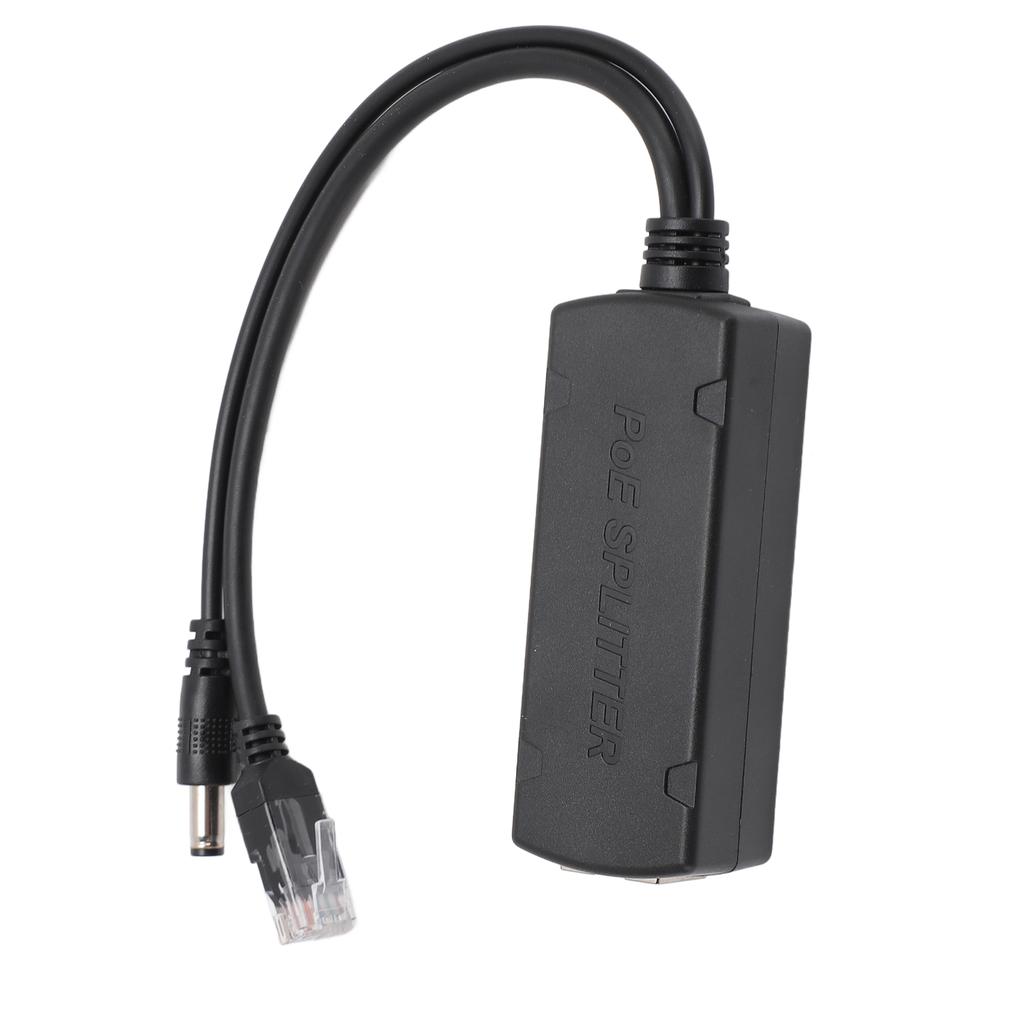 Gigabit PoE Splitter 10 100 1000Mbps 12V 2A Output Buffer Circuit Protection RJ45 Ethernet Splitter for Camera AP Voip
