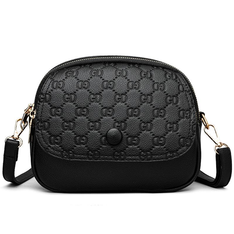 Bag women's new multi-compartment small square bag simple and versatile women's messenger bag trendy fashion casual shoulder bag