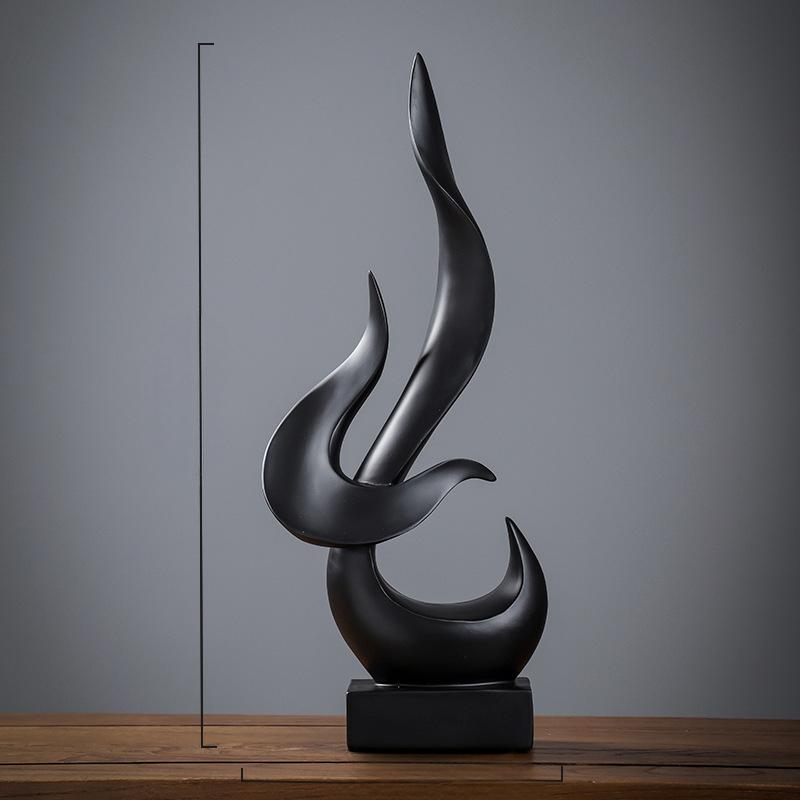 Nordic Fine Home Decoration Living Room Wine Cabinet Entrance Decoration Modern Creative Design Work TV Cabinet Flame Decoration