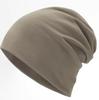 Pure Cotton Breathable Jacquard Maternal Windproof Moon Cap Women's Solid Color Sports Pullover Cold Beanie Outdoor