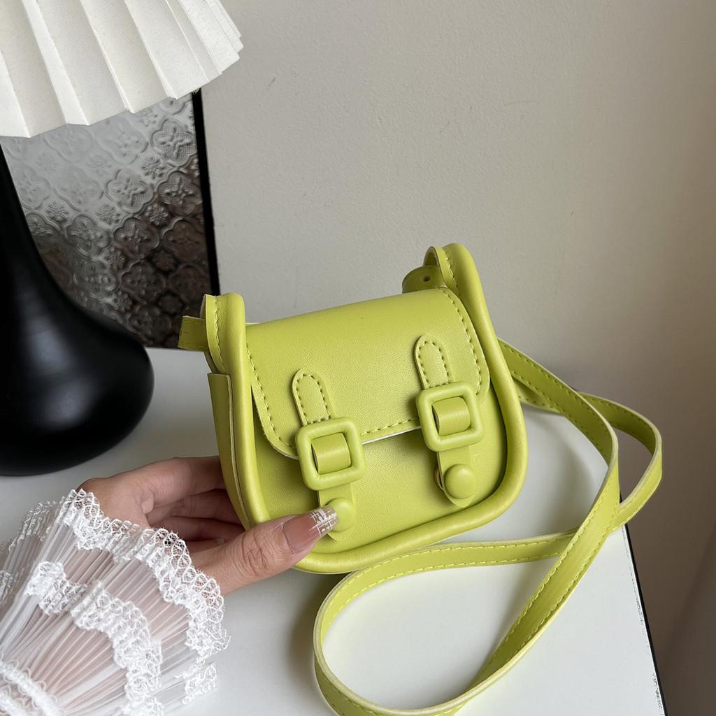 Vintage Style Small Pu Crossbody Bag With Top Magnetic Flap For Girls