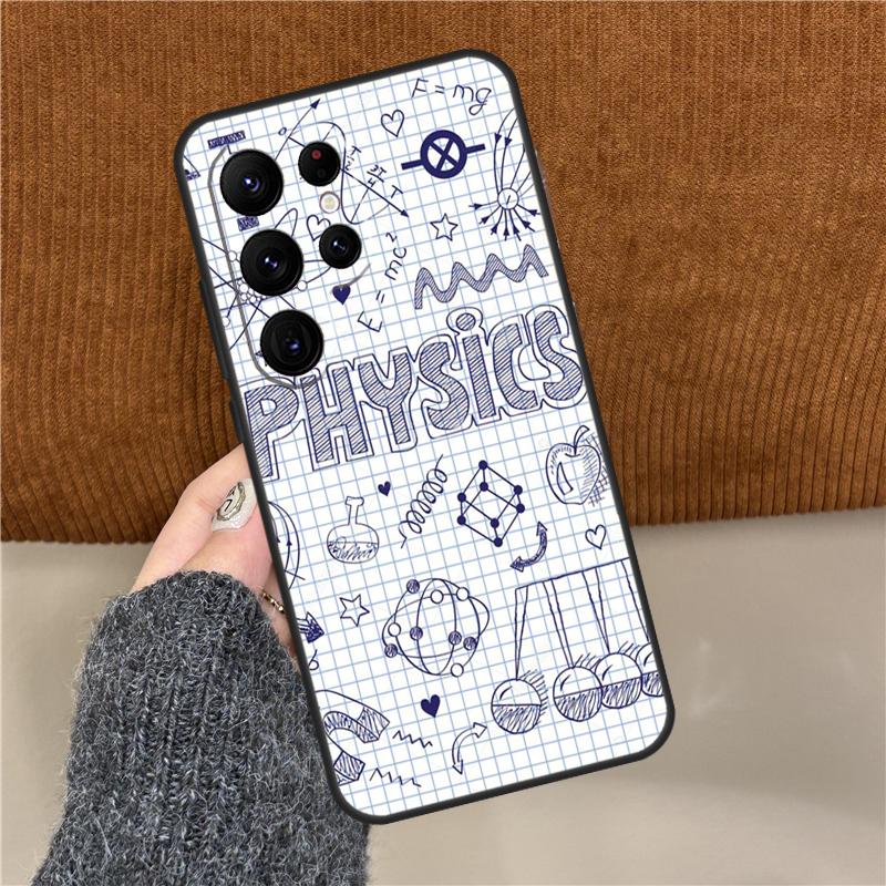 Physics Math Formula Equation Case For Samsung Galaxy S22 S23 Ultra Note 20 S8 S9 S10 Note 10 Plus S21 FE S20 FE Coque