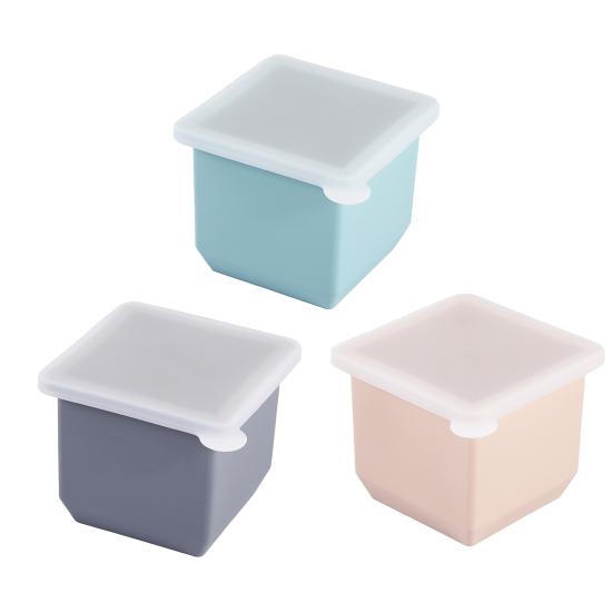Grand Bac à Glaçons Carrés avec Couvercle Moule en Silicone de Qualité Alimentaire pour Congélateur Démoulage Facile Empilable Machine à Glaçons Essentiel pour Bar à Domicile