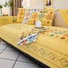 Printed Sofa Cover Chenille Washed Embroider Living Room Sofa Back Cushion Non-Slip Simple Furniture Dustproof full Cover Cloth