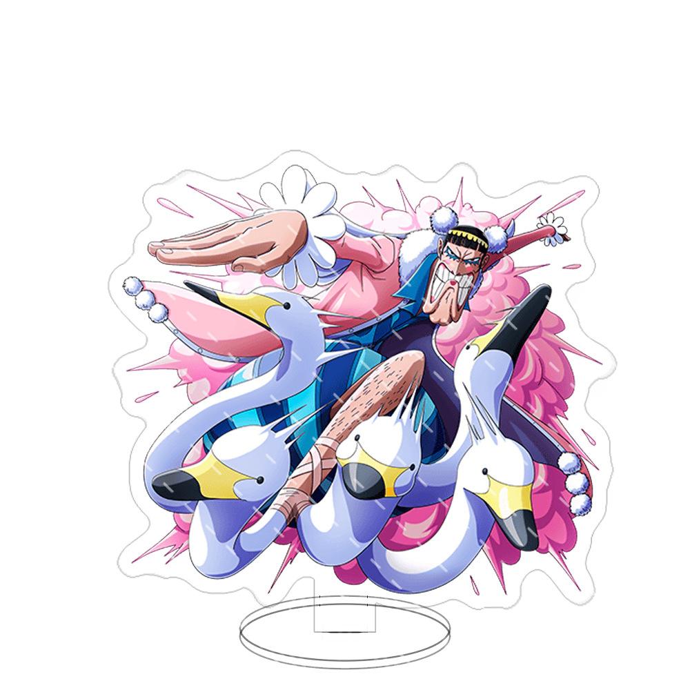 Stand Acrilico Grande Ornamenti Cartone Animato Pirata Luffy Sauron Espositore da Tavolo Spettacolo di Fumetti Vendita All'Ingrosso Consegna