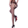 0D Black Silk Stockings with Shrimp Line Design - Sexy Red Line, Versatile Pantyhose for Women