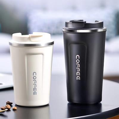 380/510ML Double Stainless Steel Thermo Cafe Coffee Cup Travel Thermal Mug Leak-Proof Thermos Bottle Tea Coffee Mug Vacuum Cups