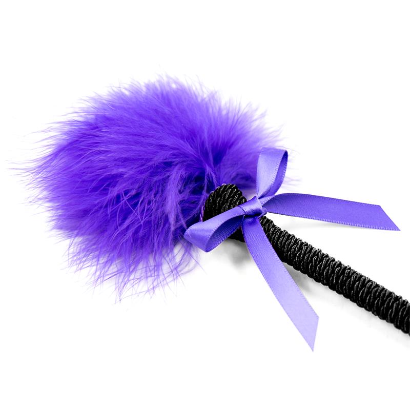 Feather Duster with Bow 25 Cm Purple