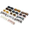  New Vintage Small Rectangle Sunglasses Women Shades UV400 Fashion Men Sun Glasses Clear Lens Frame