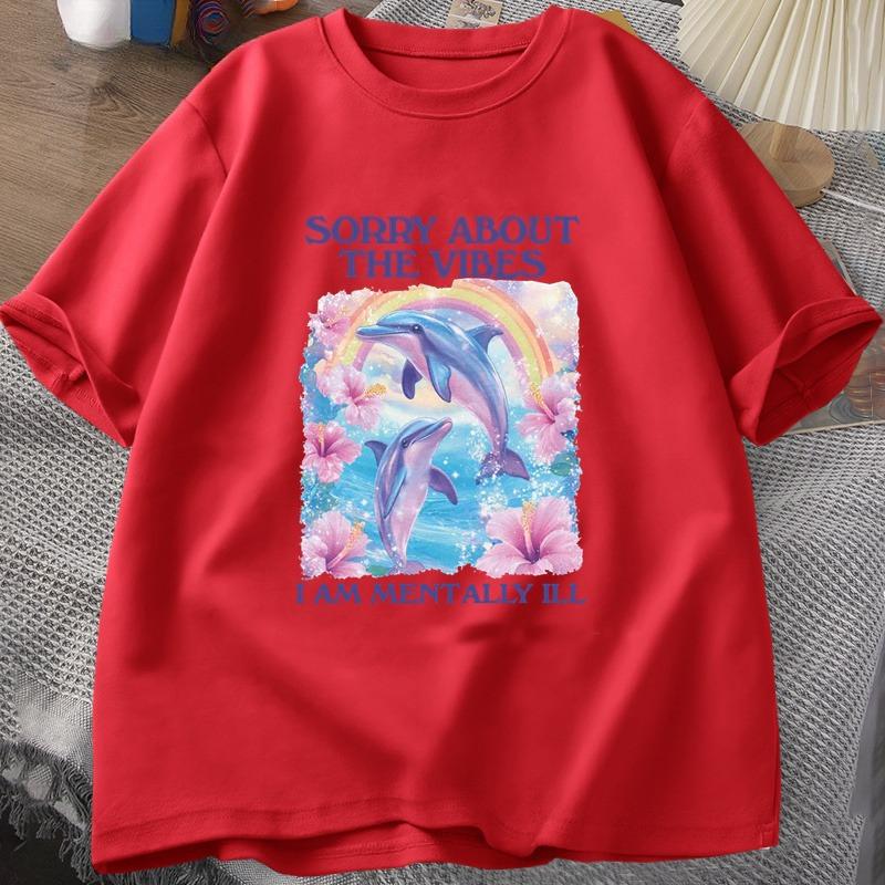 Sorry about The Vibes Unisex T Shirt Silly Weird Tshirt Funny Unisextally Tshirt Cotton Short Sleeve Tshirt Male Clothes Tops