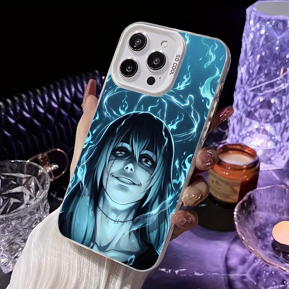 JJK Mahito Phone Case for iPhone 17 16 15 14 13 12 11 X XR XS Air Pro Max Plus White Colorful Silver Cover