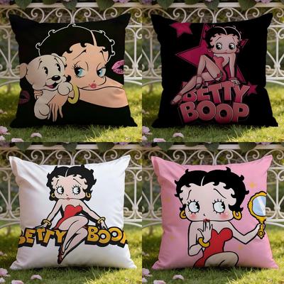 Cute B-Betty B-Boop Cushion Cover Home & Car Dual-Scene Pillow Cover: Reversible for Premium Comfort