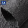 ROMON Men's Thick 100% Cashmere Round Neck Cable Knit Sweater