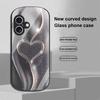Gradual Love Big For Apple IPhone 16 11 13 15 14 Pro Max 12 Mini 7 8 Plus XR X XS SE Elliptical Shaped Tempered Glass Phone Case