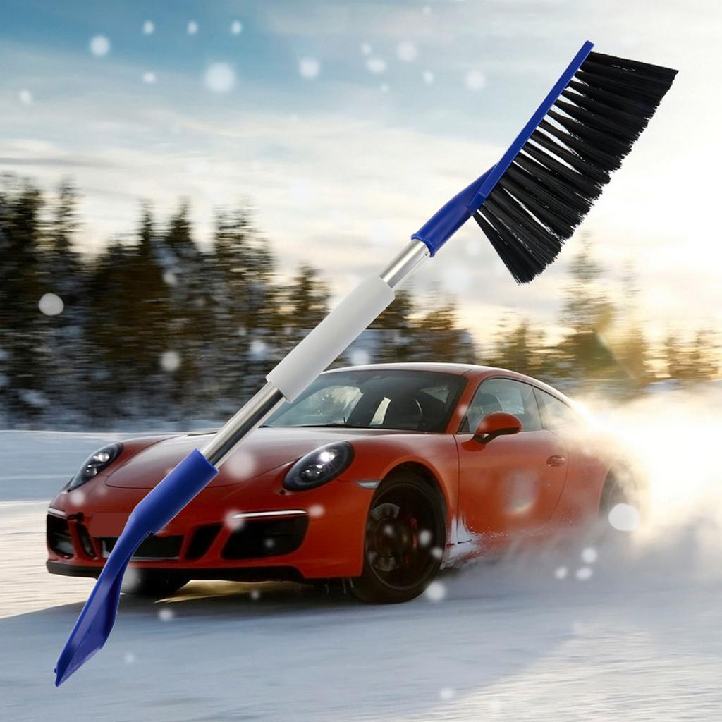 2 in 1 Snow Brush Multifunctional Lightweight   Angle Ice Scraper with Ergonomic Grip for Vehicle