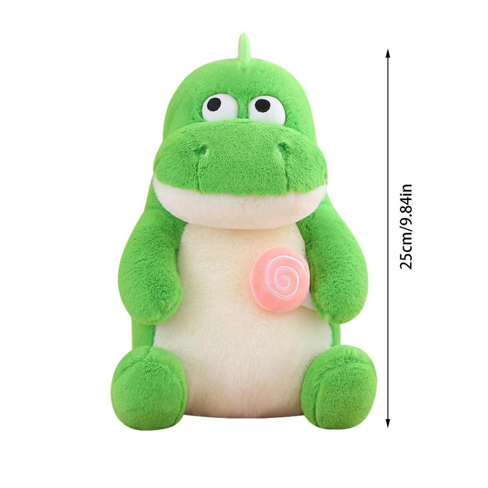 Dinosaur Valentines Plush Cute Stuffed Animal Cute Stuffed Dolls Holding Lollipop For Children Families Lover