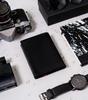 Men's vertical wallet with zippered compartment - Rovicky