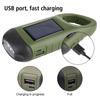 For Outdoor Camping Hiking Hand Crank Dynamo Flashlight Portable USB Charging Emergency Torch Survival Gear Solar Powered LED Flashlight