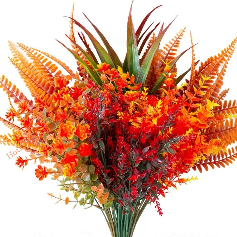 85AD 9 Bundles Autumn Decoration Flowers Autumn Flowers Autumn Decoration Indoor Outdoor Autumn Flowers Decoration Autumn Fall I China Mainland