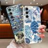 Turtle Fish Print Case For Samsung A57 A37 A17 A56 A36 A16 A55 A35 A15 A54 5G S21 FE S22 S23 S24 Plus S25 S26 Ultra Leather Texture Silicone Cover