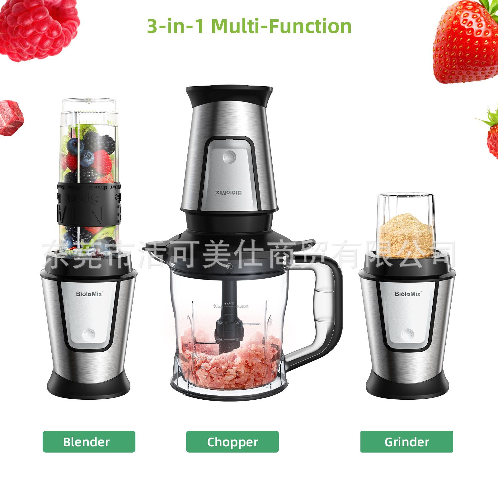 Multifunctional household electric mixer juicer grinder kitchen stick food supplement machine meat grinder EU Plug