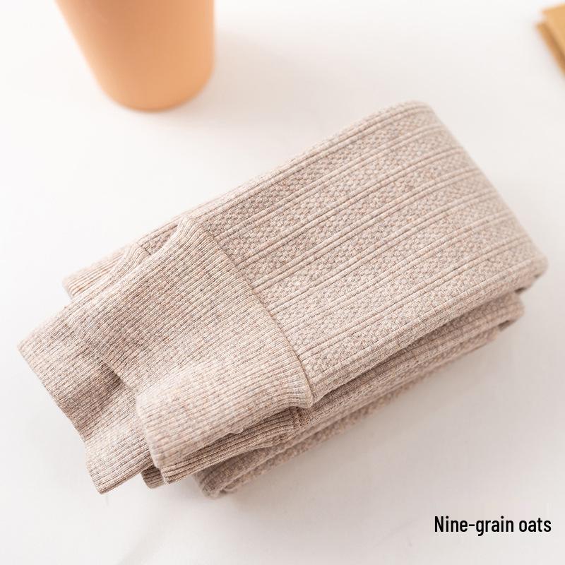 Girls' Cozy Thermal Cable Knit Fleece Leggings - Slim Fit, Thickened for Winter Warmth