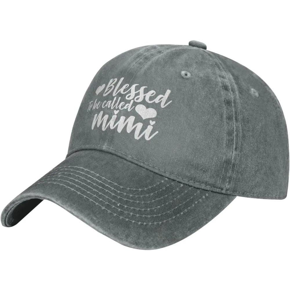 Mother's Day Hat Blessed to Be Called Mimi Hat Women Graphic Caps Unisex Adjustable Dad Hats