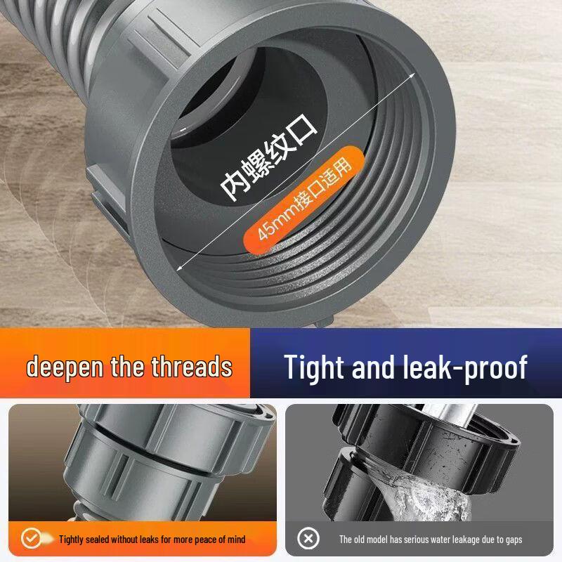 Kitchen Sink and Utility Basin Flexible Drainage Hose