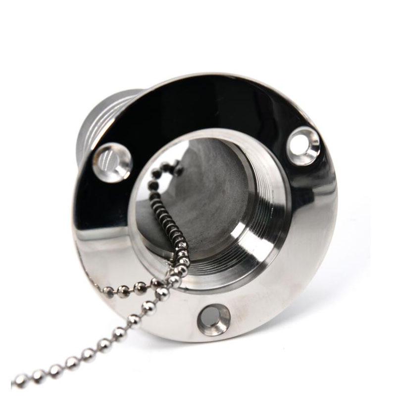 Boat 316 Stainless Steel FUEL 38mm 1-1/2'' Deck Fill Filler Cap Oil Tank with Keyless Cap Yacht Caravan
