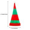 Claus Clown Cap Plush Ball Women Christmas Hats Red Green Striped Velvet Hats Korean Winter Caps