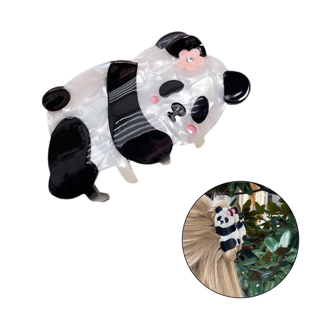 Panda Hair Claw Clip for Women Girl Lovely Animal Hairpins Jaw Clip Barrettes for Girls Ponytail Holder Hair Decoration